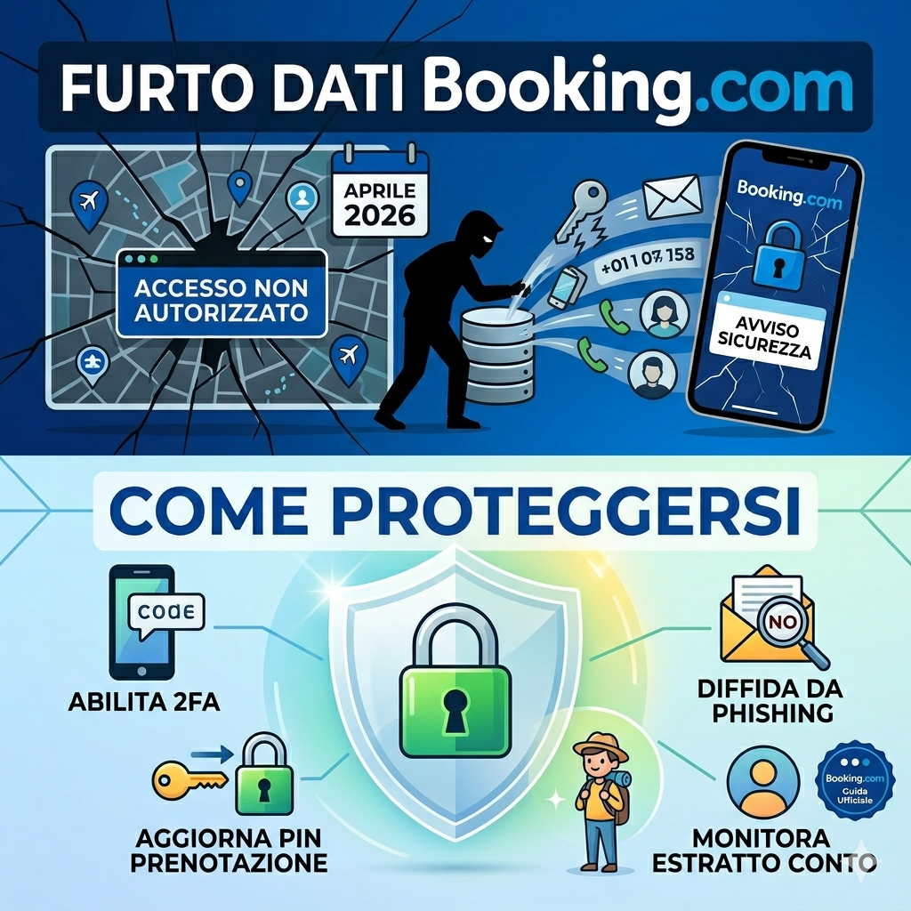 BOOKING FURTO DATI 2026 COME PROTEGGERSI